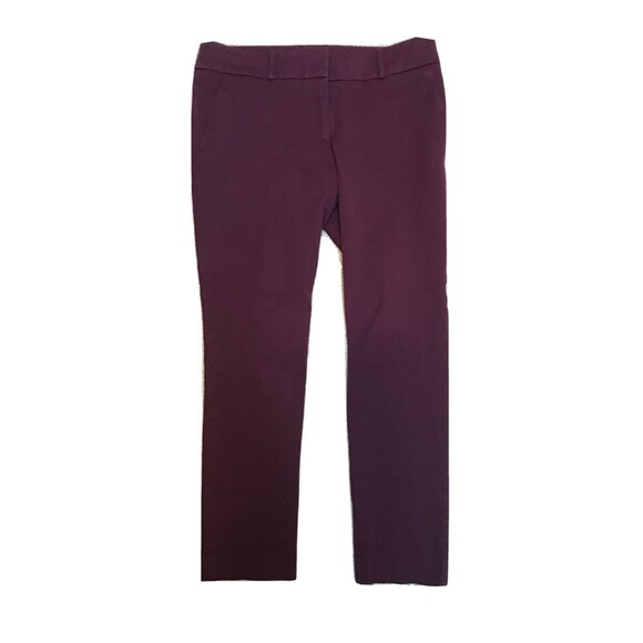 Pants - Ann Taylor Loft Marisa Cropped 6P Burgundy Capri Pants
